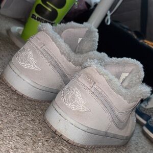 Jordan Women's Sneakers in Gray and White